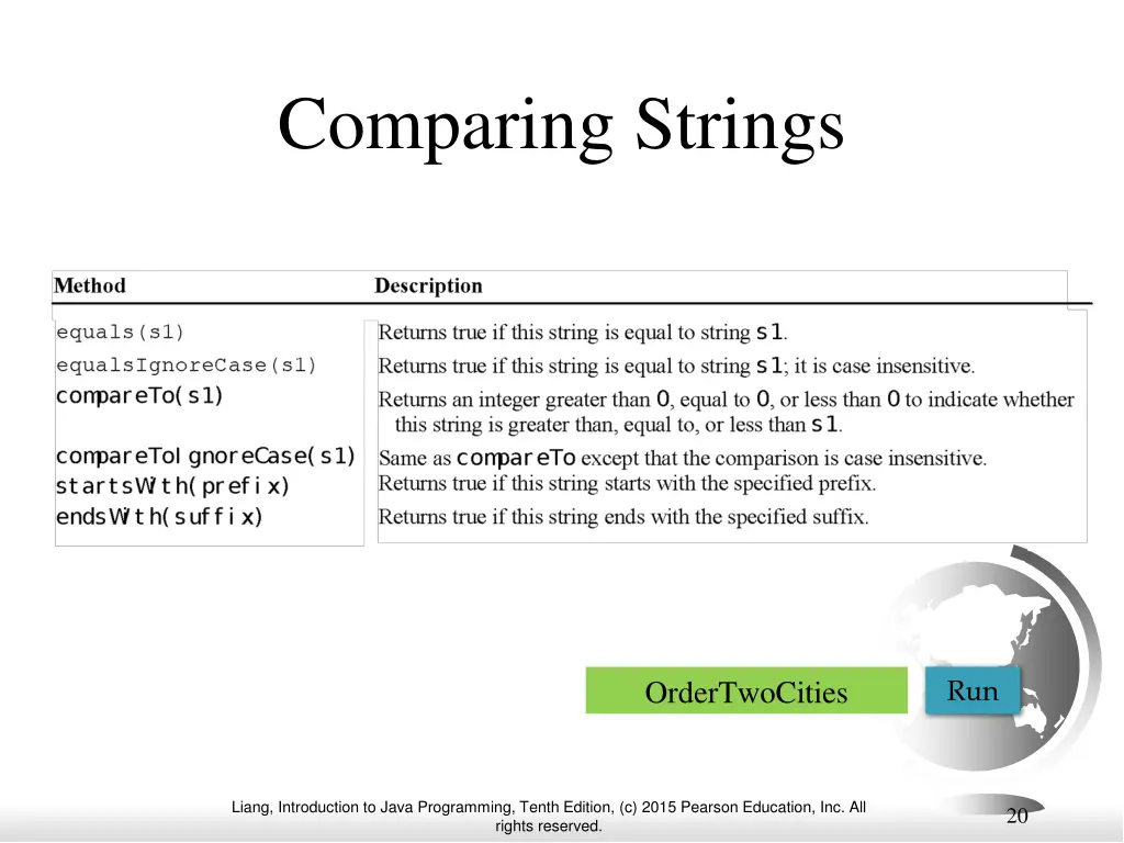 comparing strings