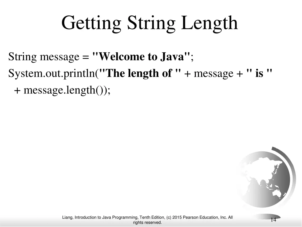 getting string length