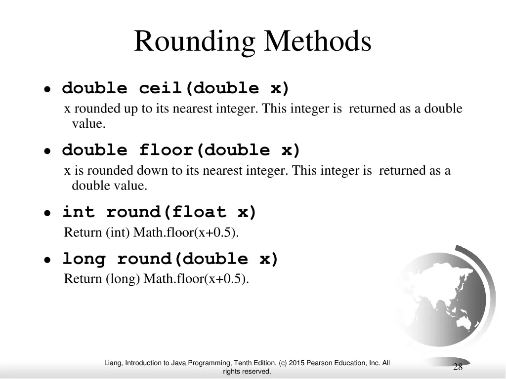 rounding methods