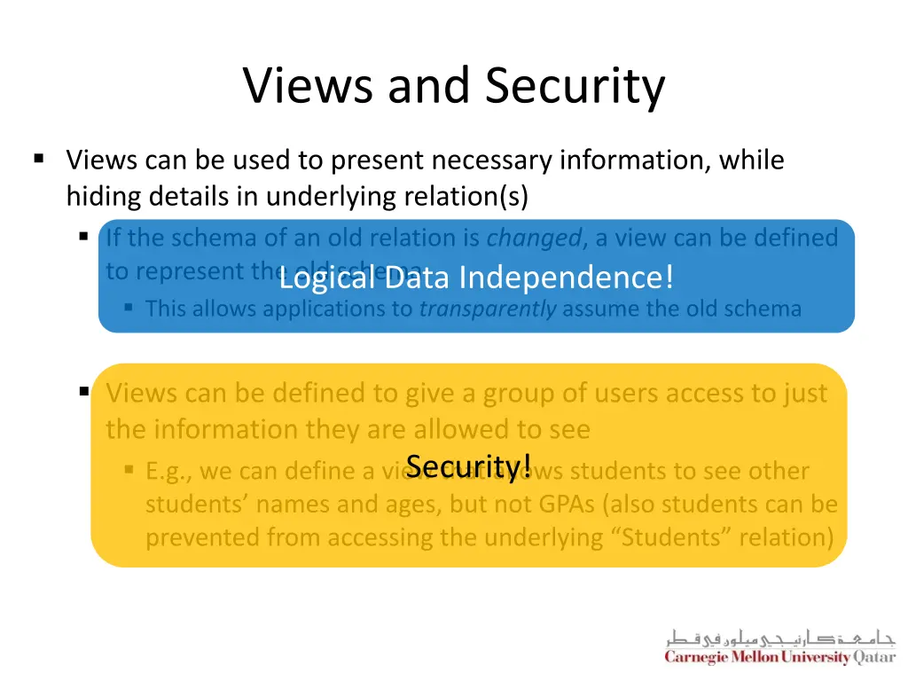 views and security 2
