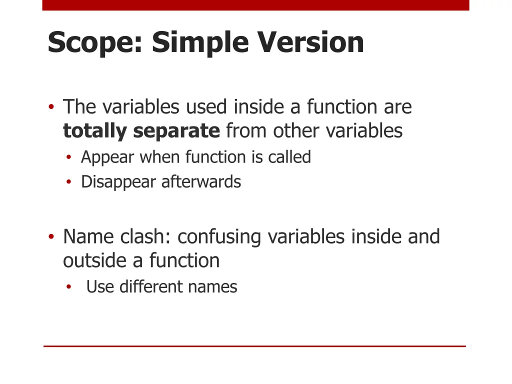 scope simple version