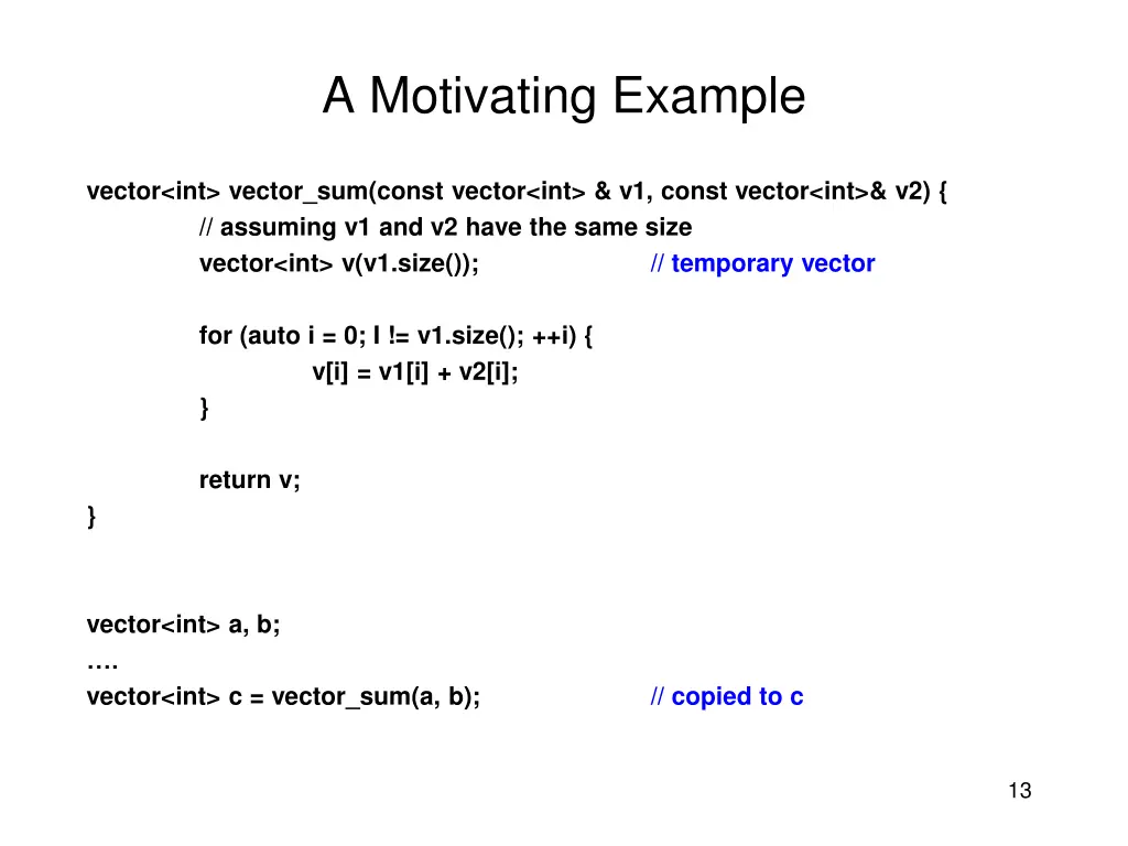 a motivating example