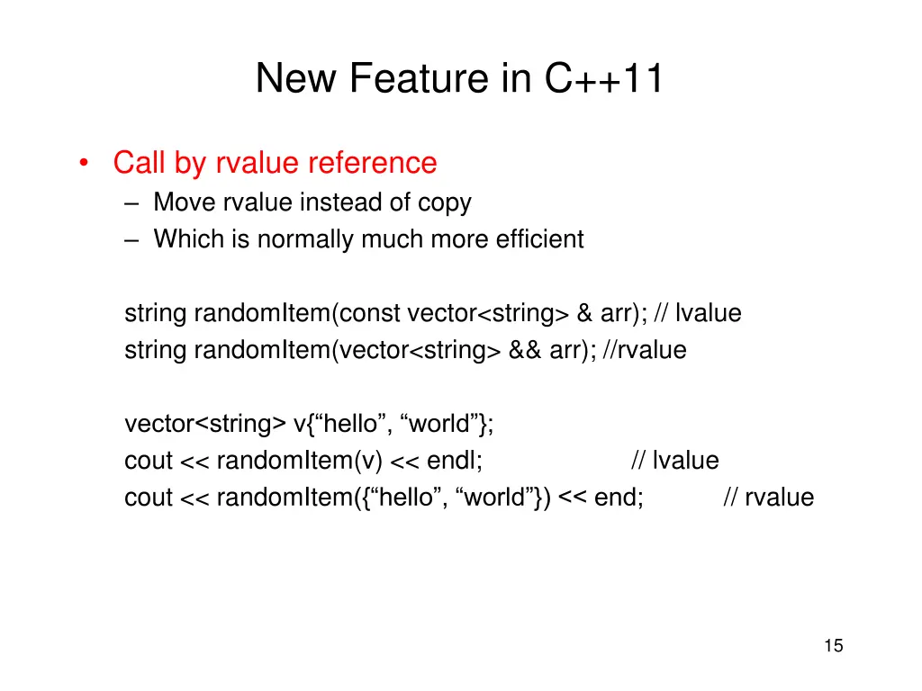 new feature in c 11