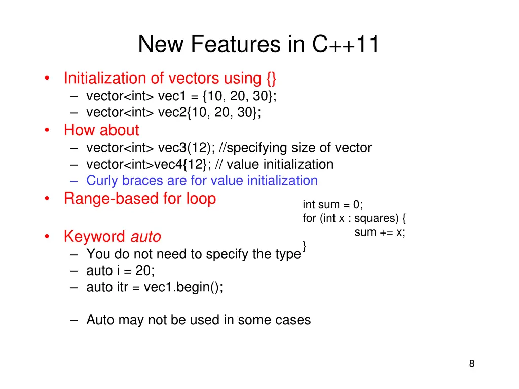 new features in c 11