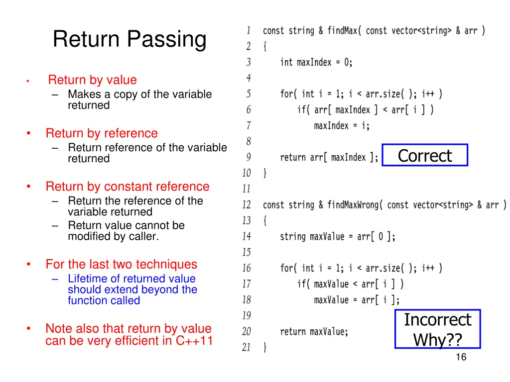 return passing