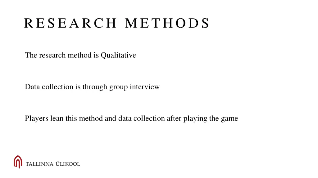 research methods