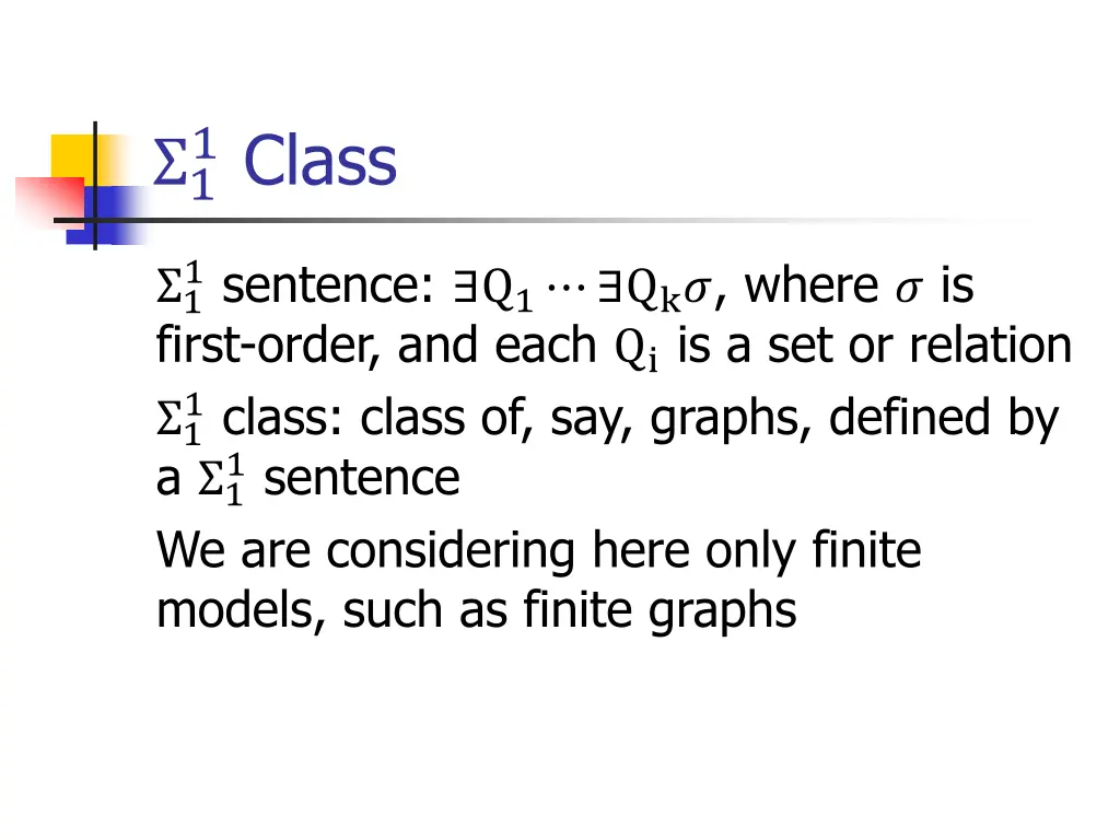 1 class