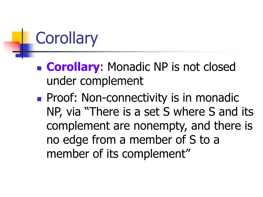 corollary
