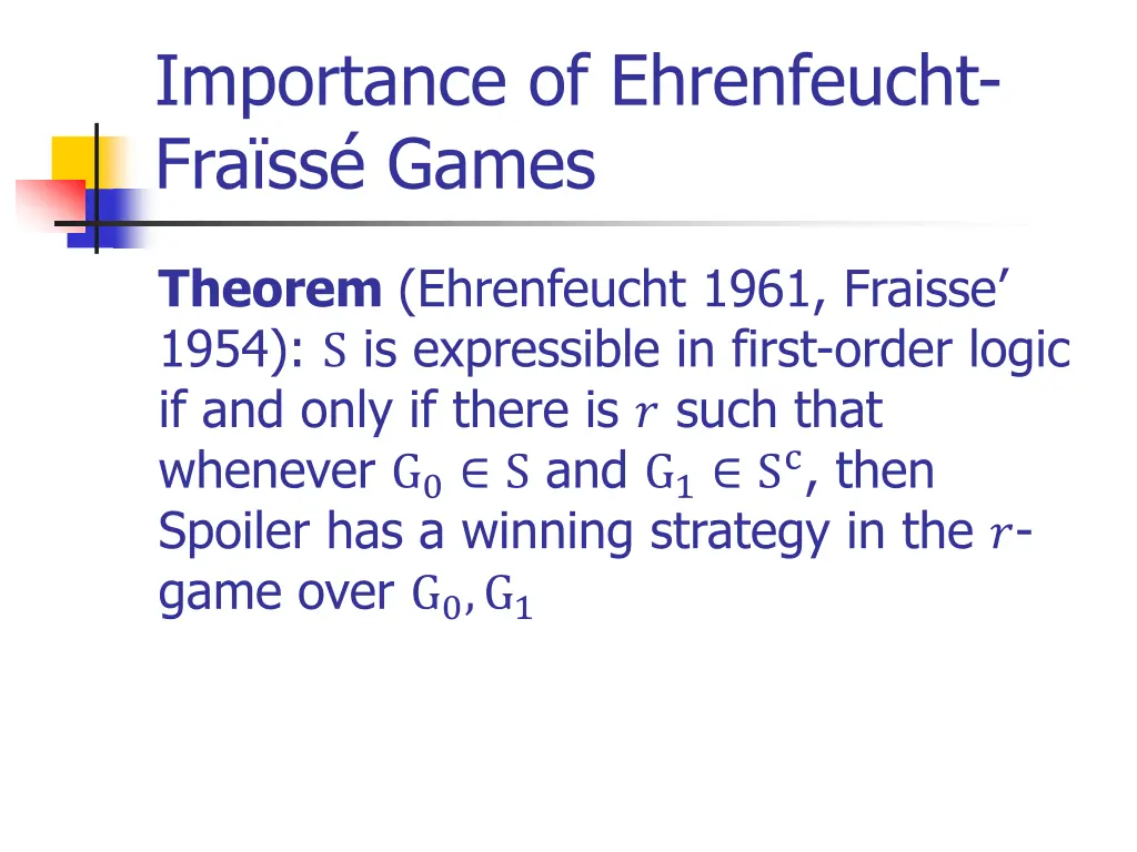 importance of ehrenfeucht fra ss games