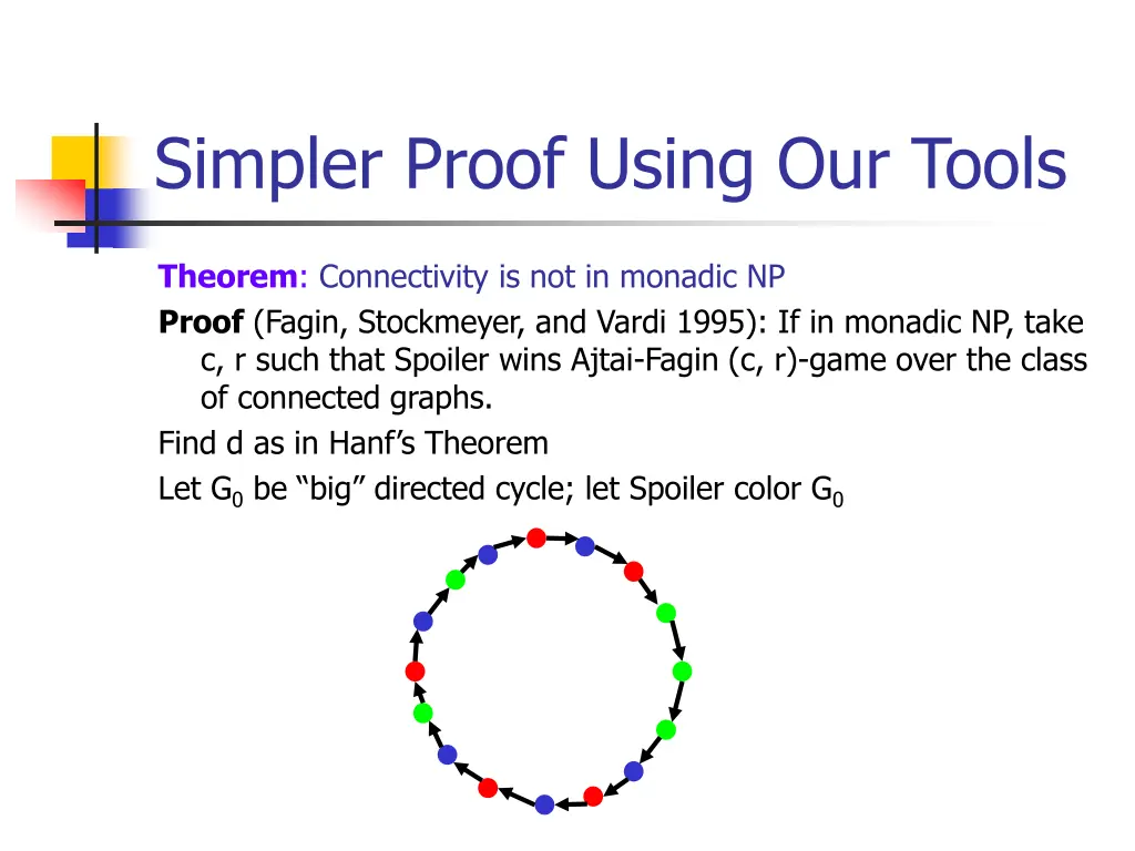 simpler proof using our tools
