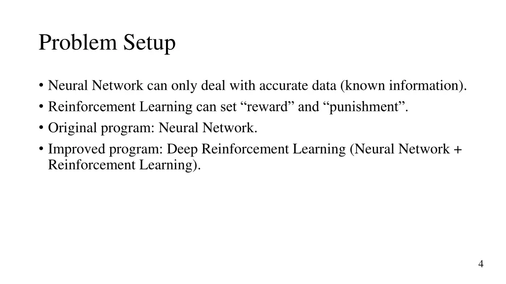 problem setup