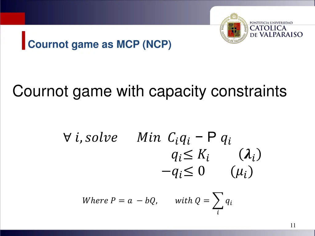 cournot game as mcp ncp 2