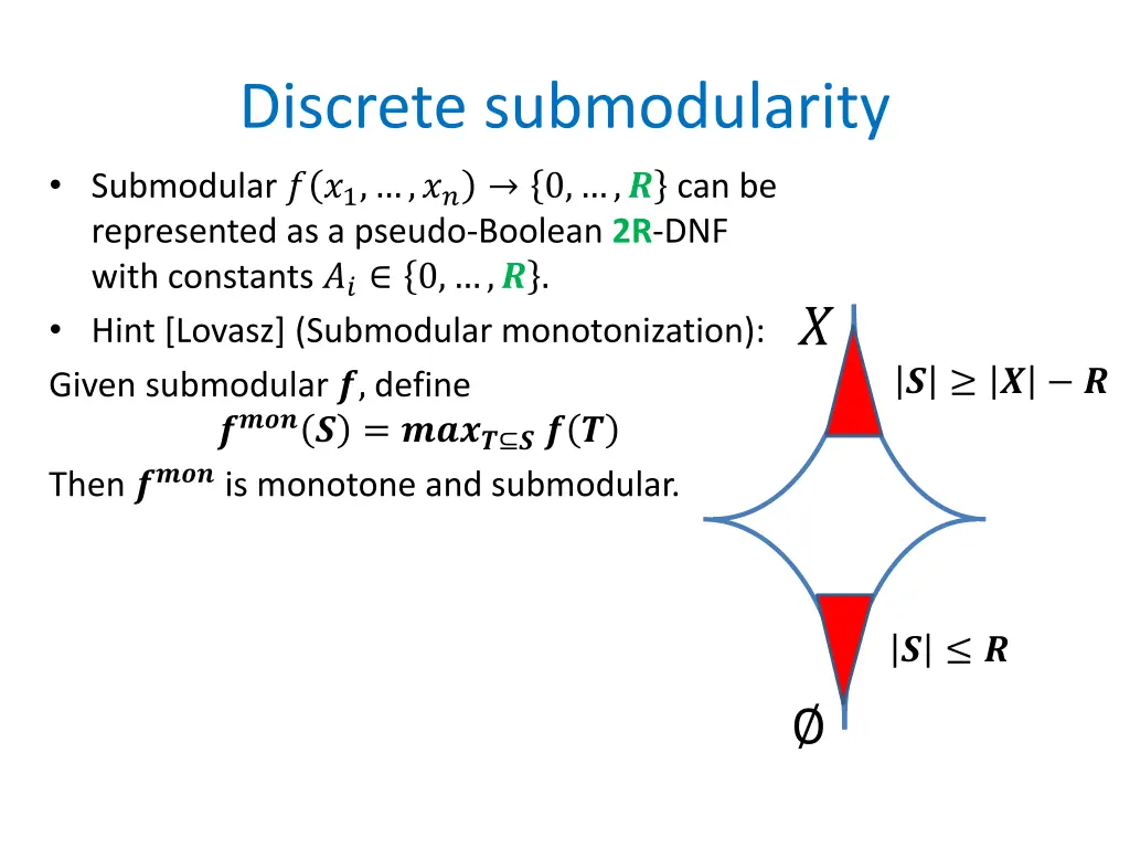 discrete submodularity submodular