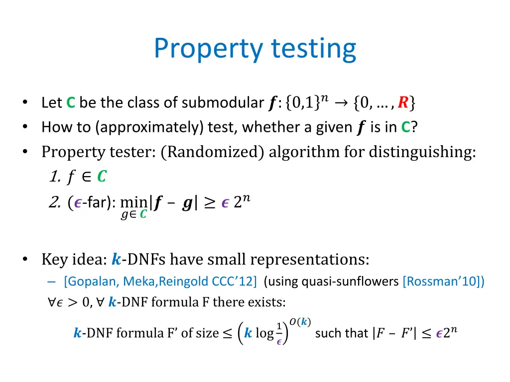 property testing