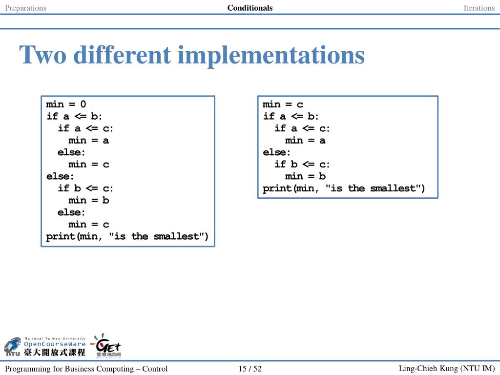 conditionals 5