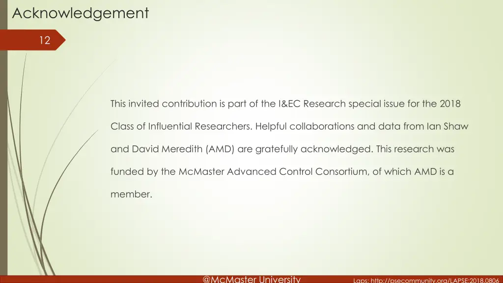 acknowledgement