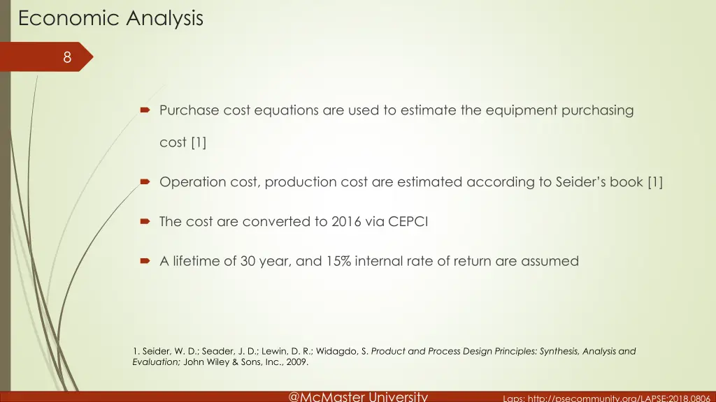economic analysis