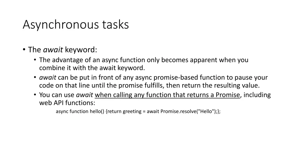 asynchronous tasks 1
