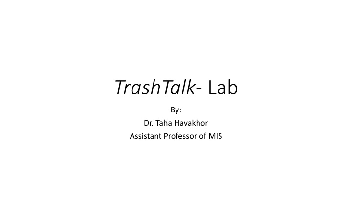 trashtalk lab