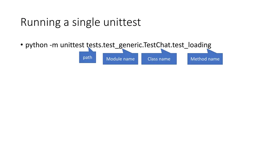 running a single unittest