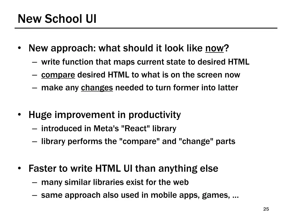 new school ui