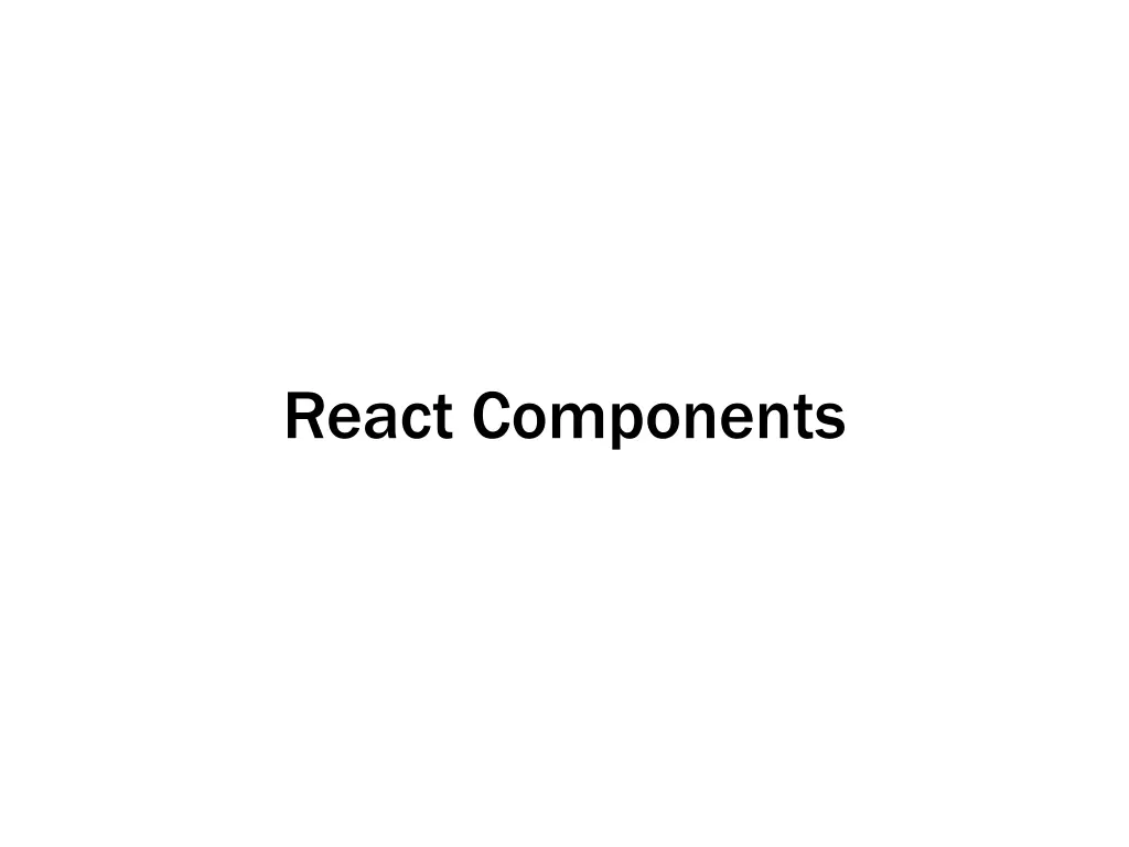 react components
