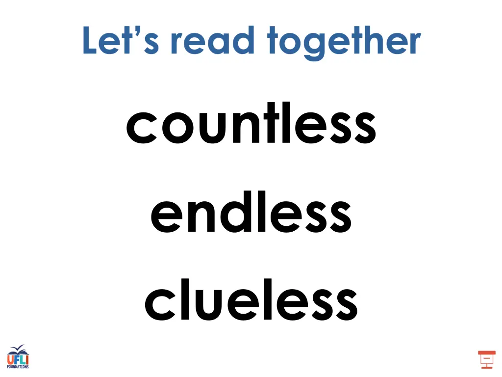 countless endless clueless