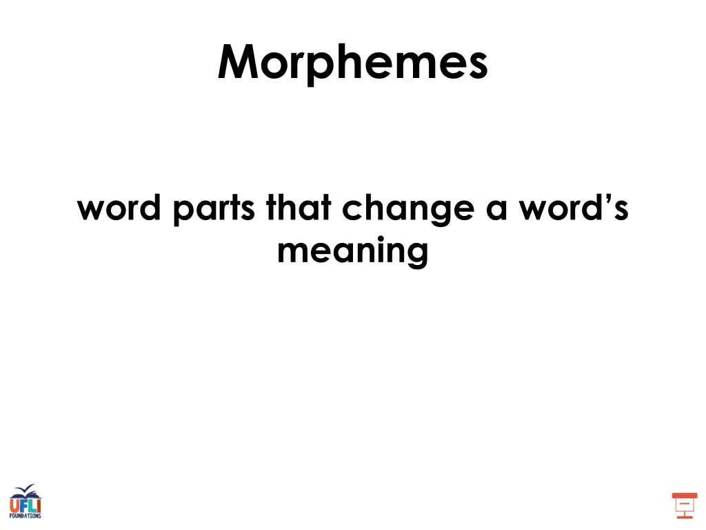 morphemes