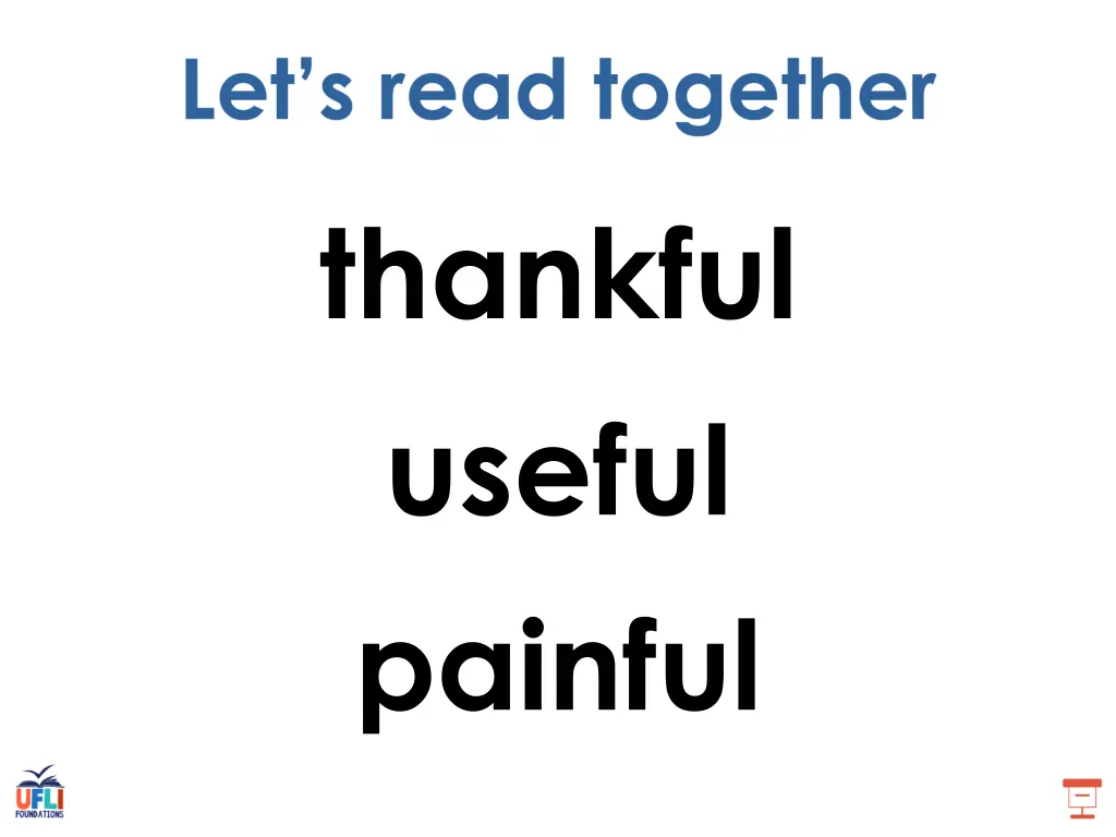 thankful useful painful