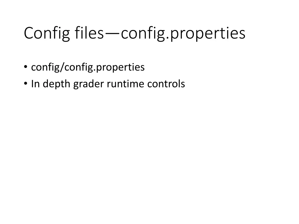 config files config properties
