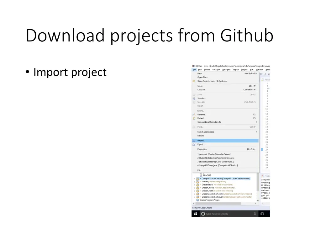 download projects from github 1