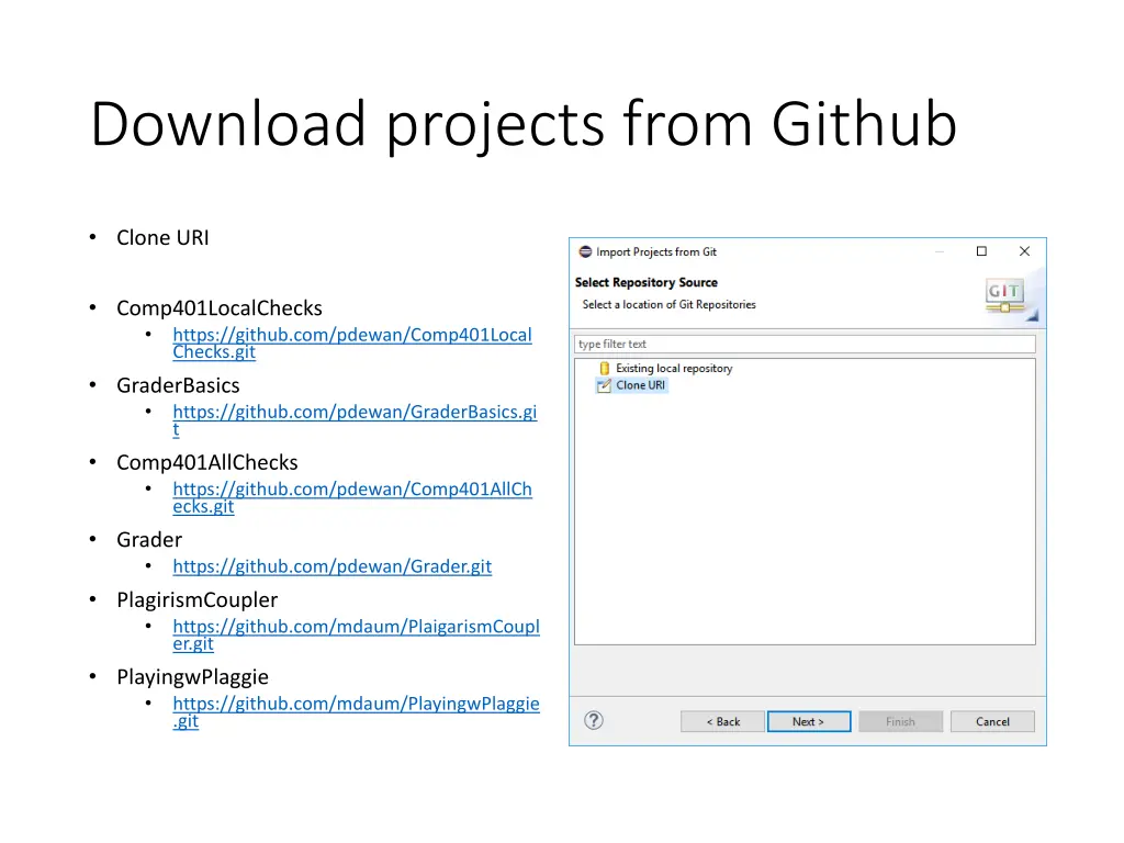 download projects from github 3
