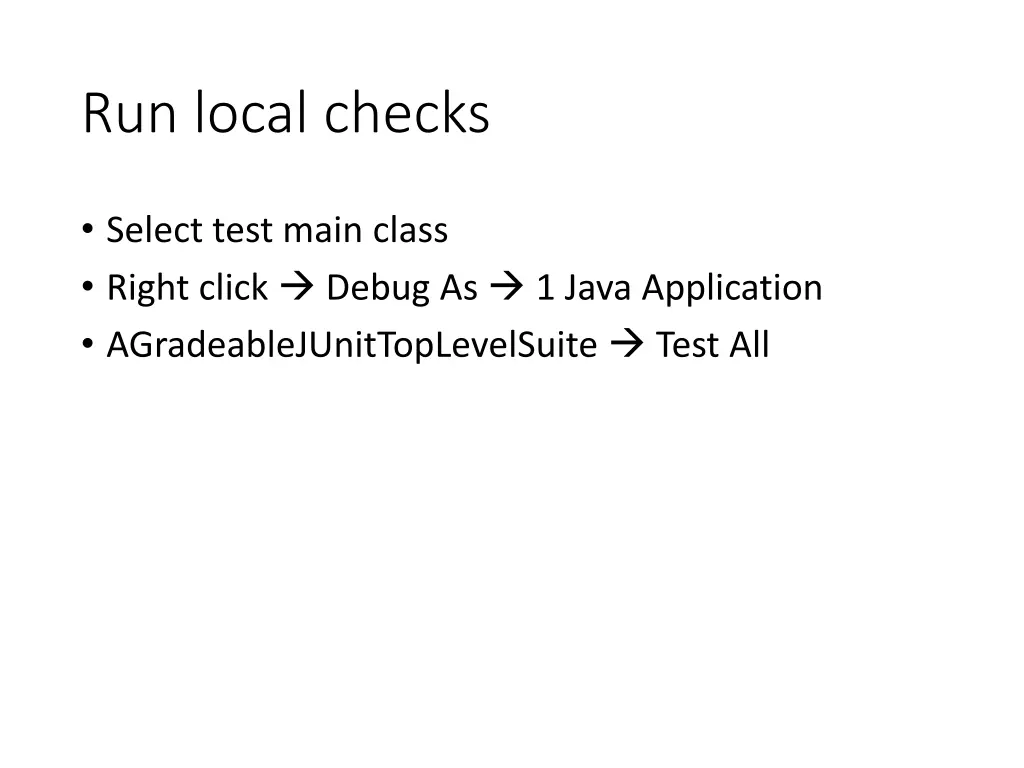 run local checks 1