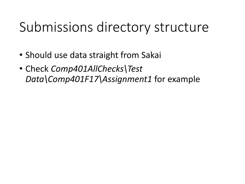 submissions directory structure