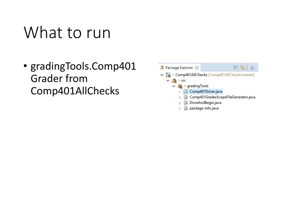 what to run