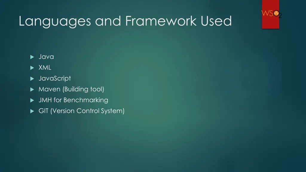 languages and framework used