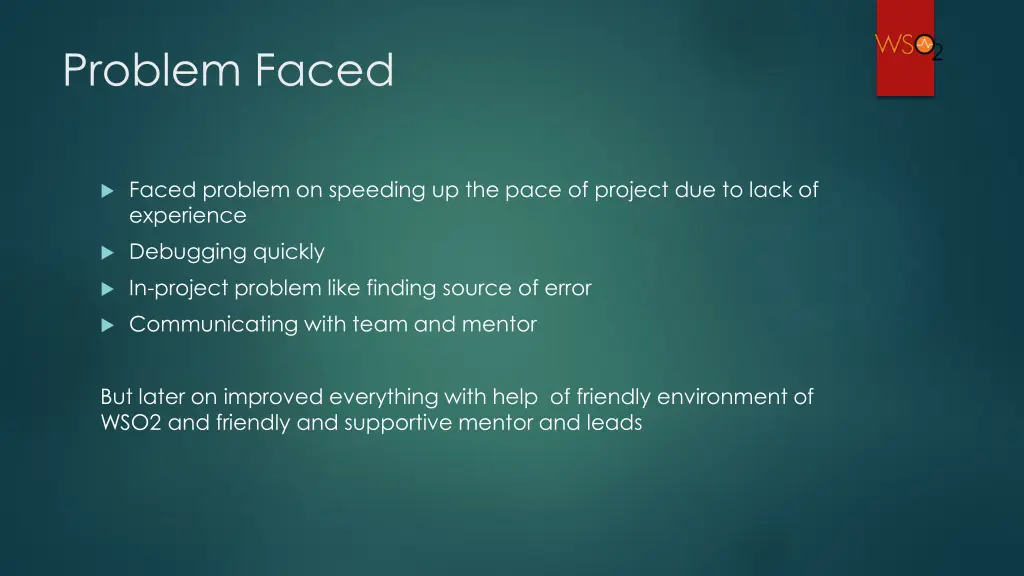 problem faced