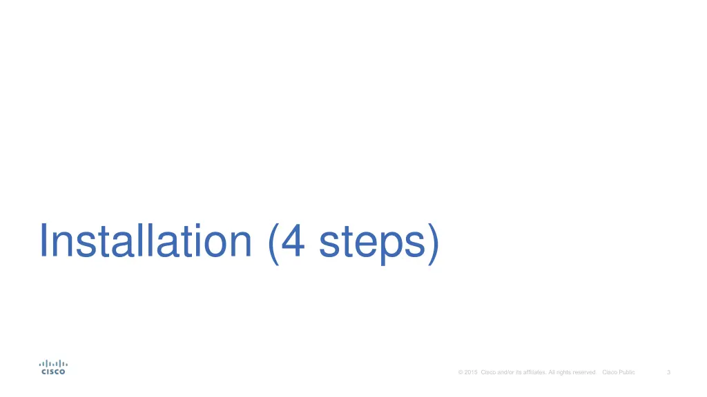 installation 4 steps