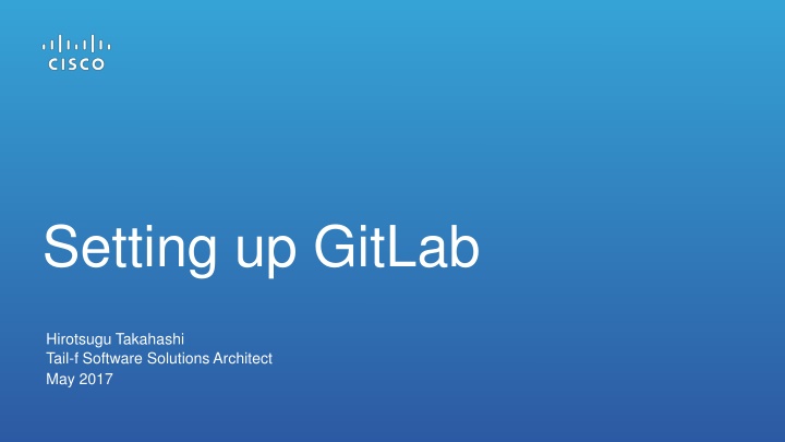setting up gitlab