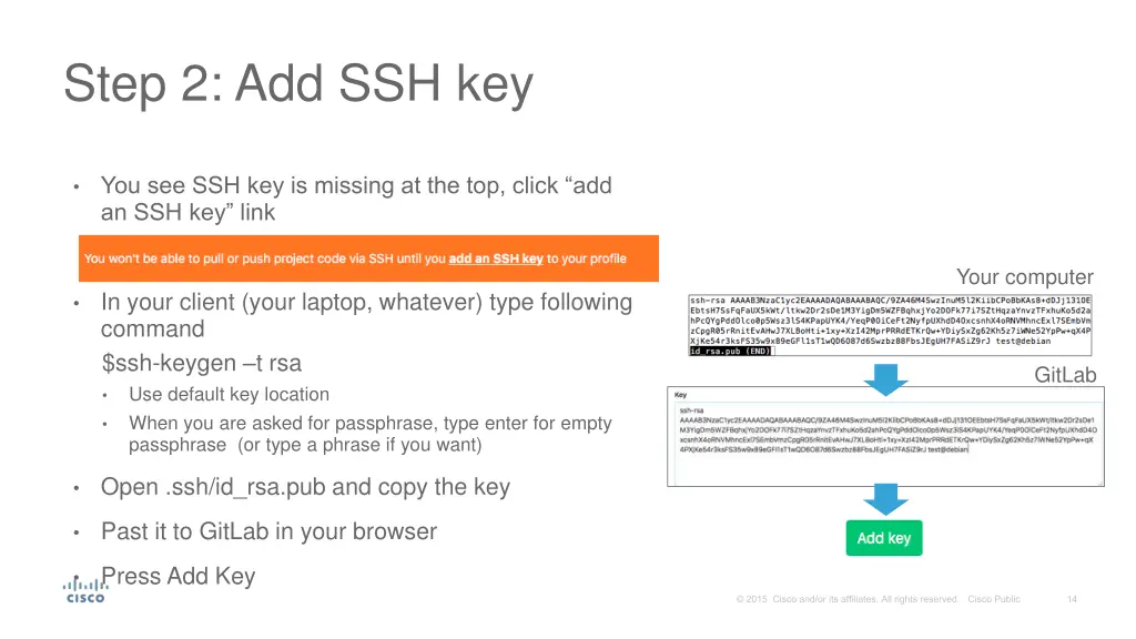 step 2 add ssh key
