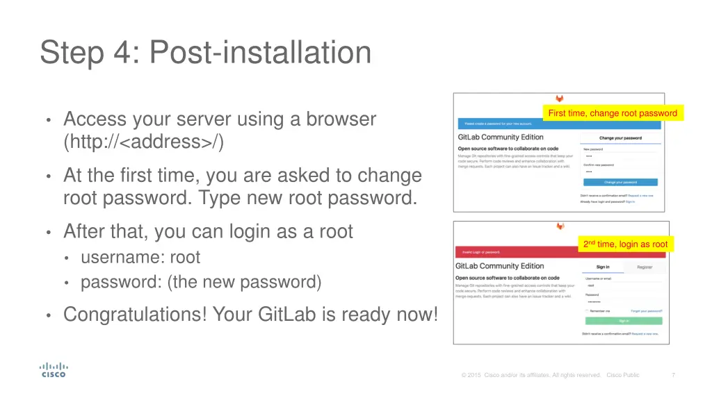step 4 post installation