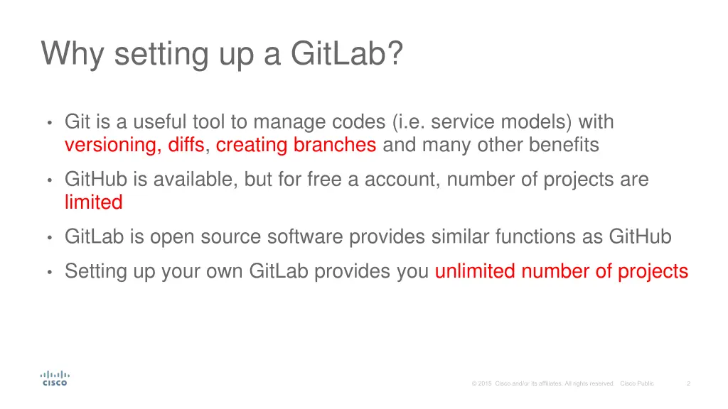 why setting up a gitlab