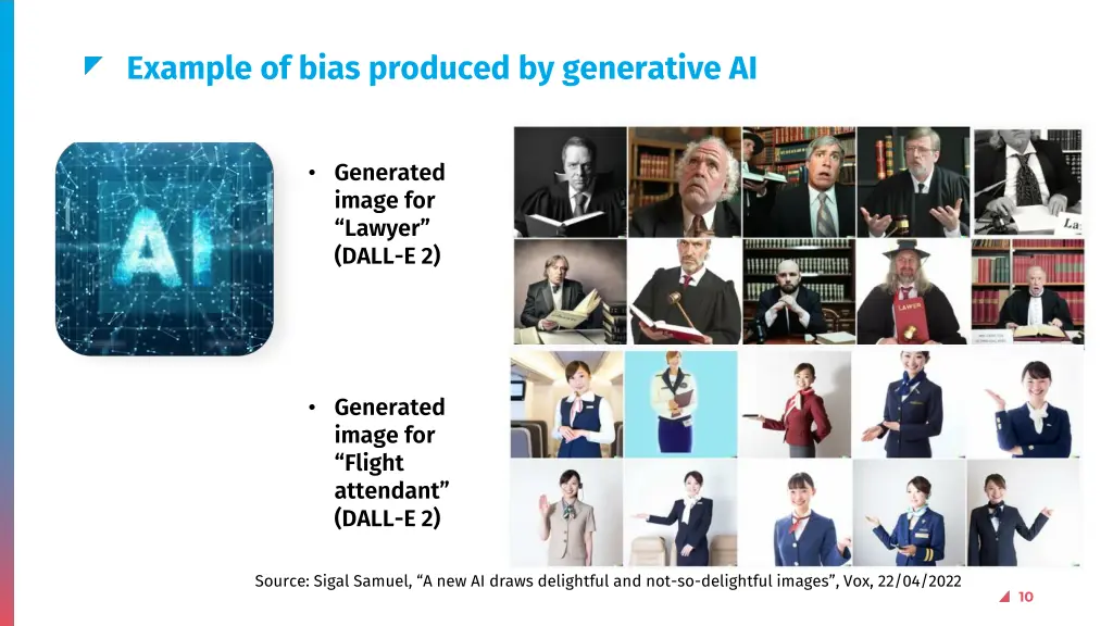 example of bias produced by generative ai