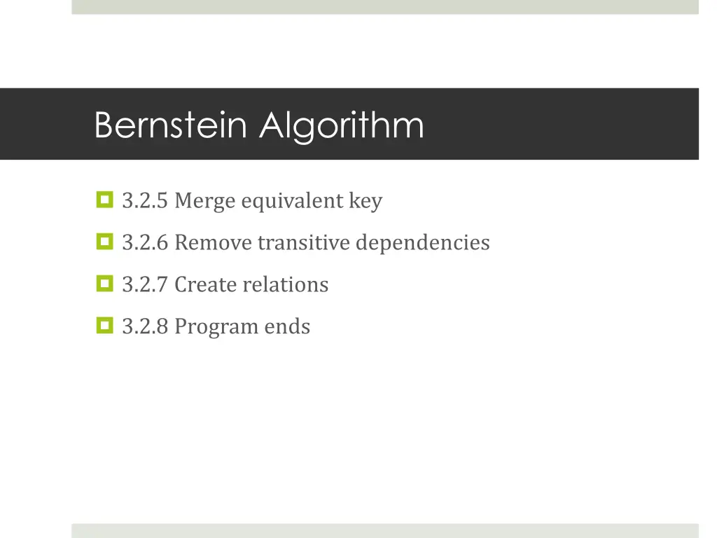 bernstein algorithm 1