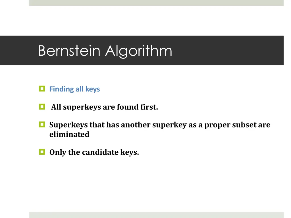 bernstein algorithm 3