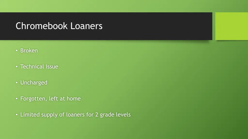 chromebook loaners