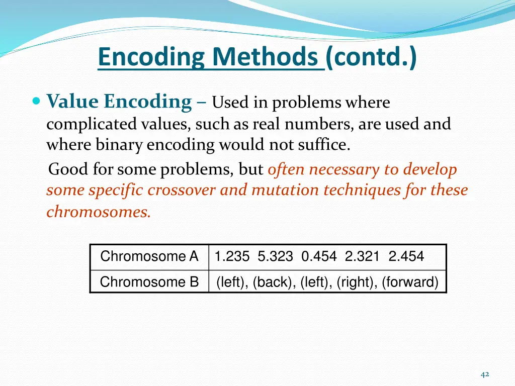 encoding methods contd