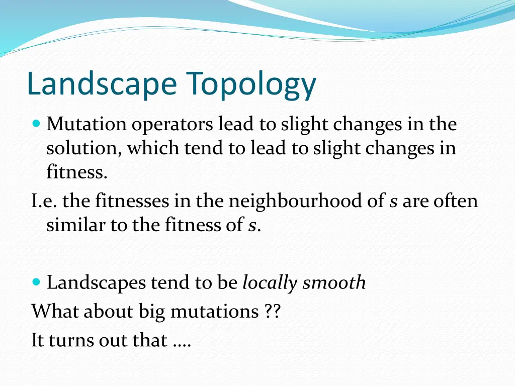 landscape topology