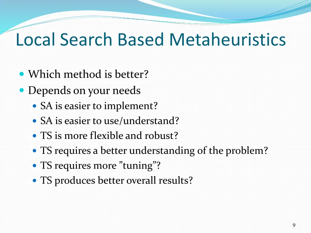 local search based metaheuristics 3