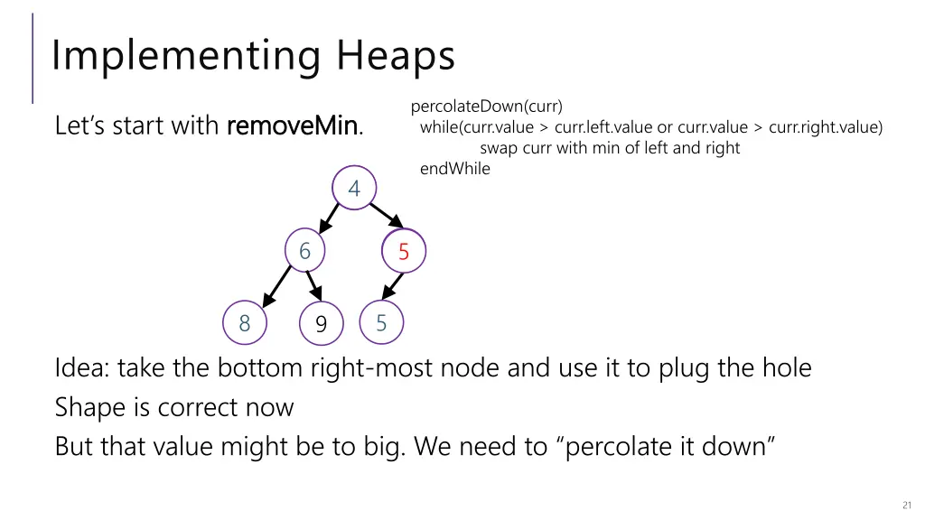 implementing heaps 1
